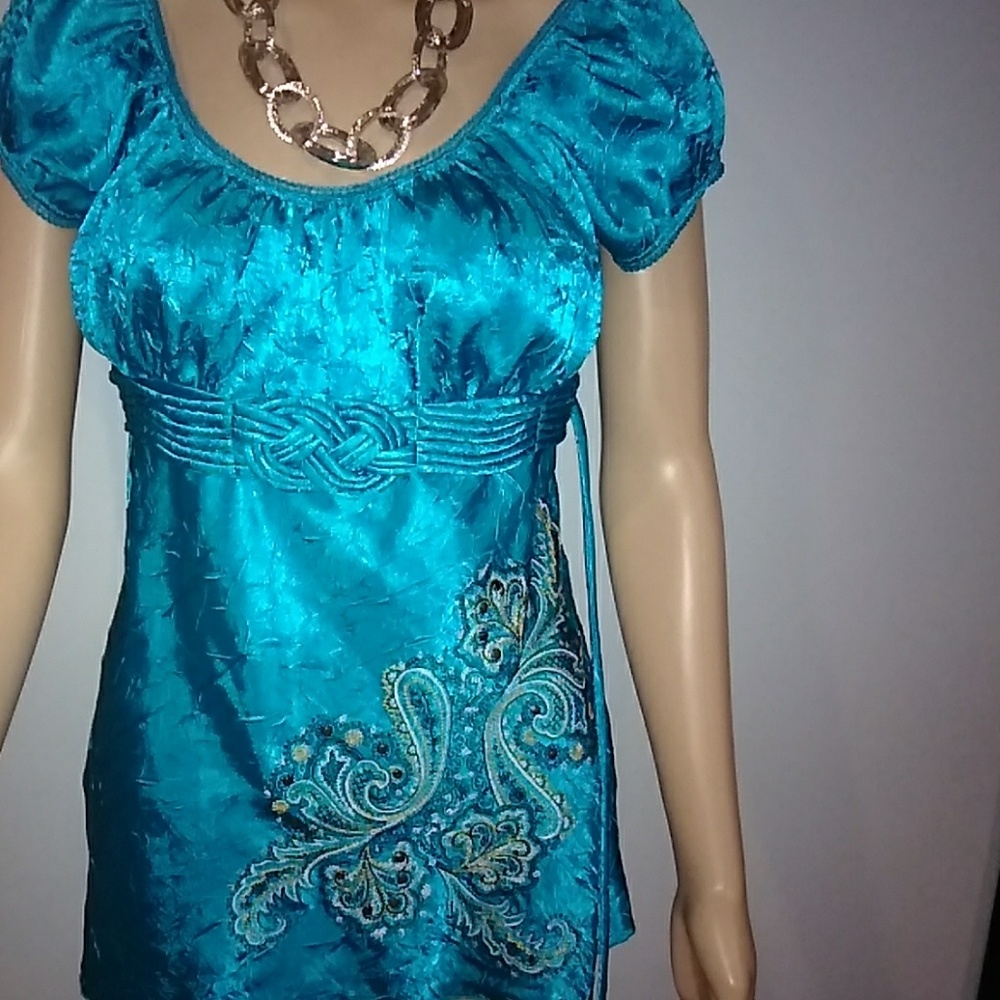 Satin Tunic top